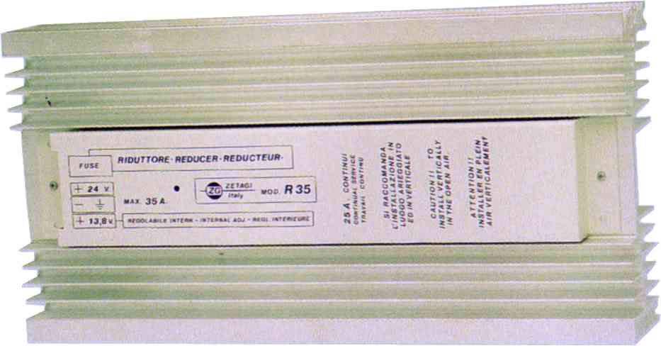 Zetagi R35  24 til 12 volt konverter